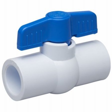 B & K/MUELLER INDSIMPORT 12 WHT PVC Ball Valve 107-633HN